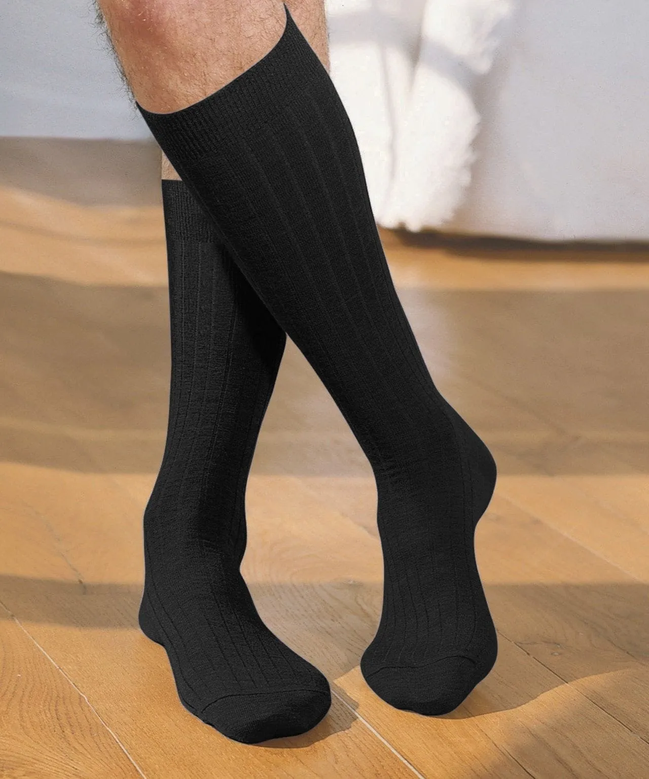 Pack of 2 Knee-Length Woolen Rich Socks