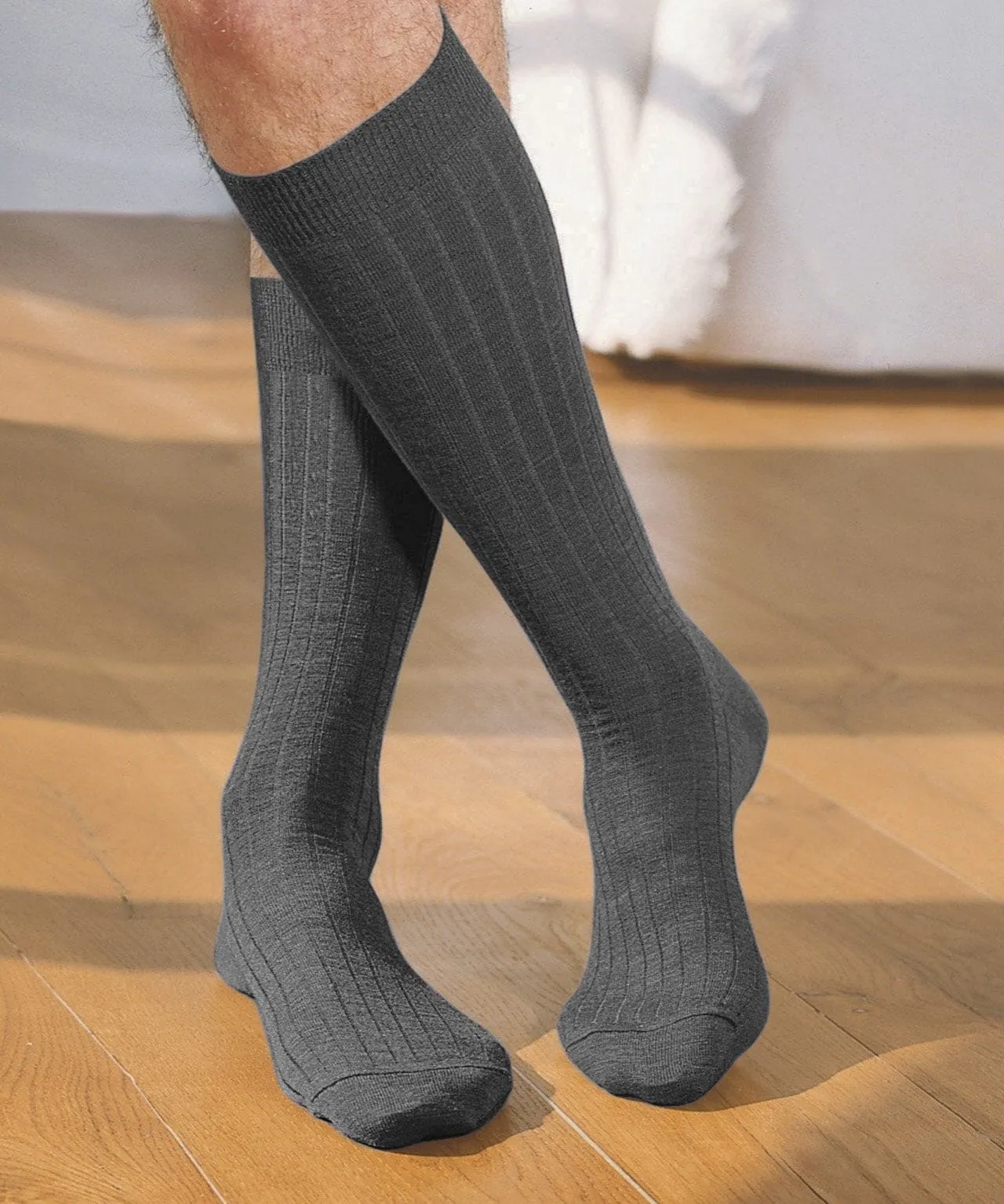 Pack of 2 Knee-Length Woolen Rich Socks