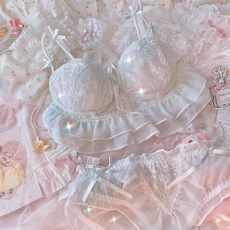 Soft Blue Princess Lingerie Set