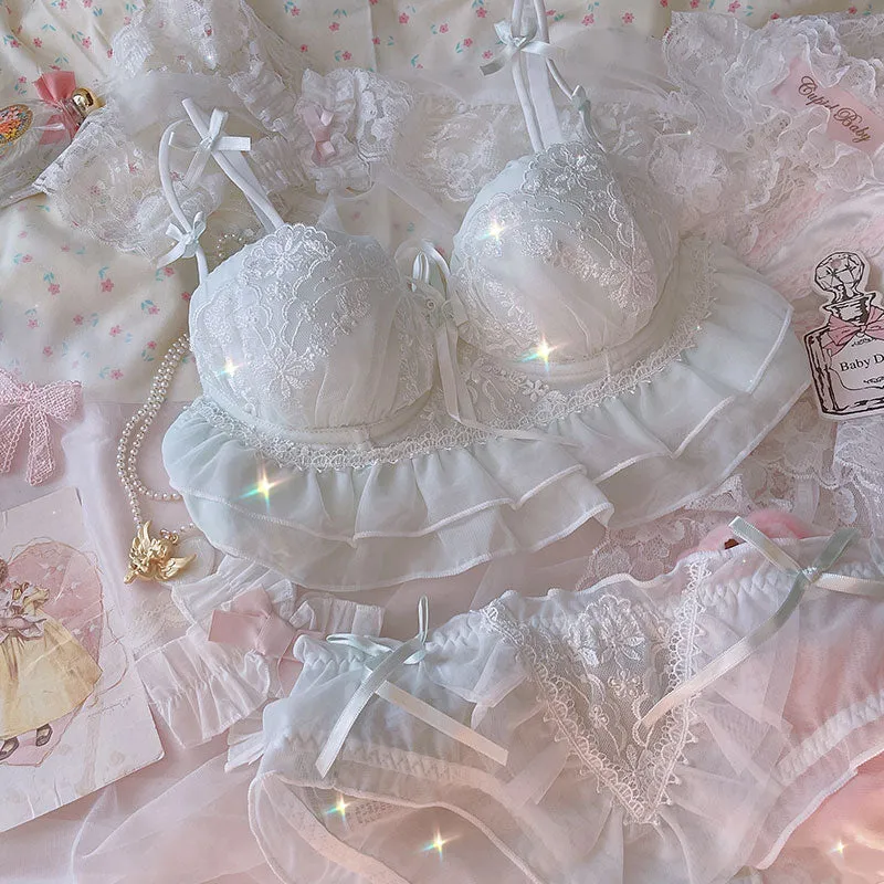 Soft Blue Princess Lingerie Set