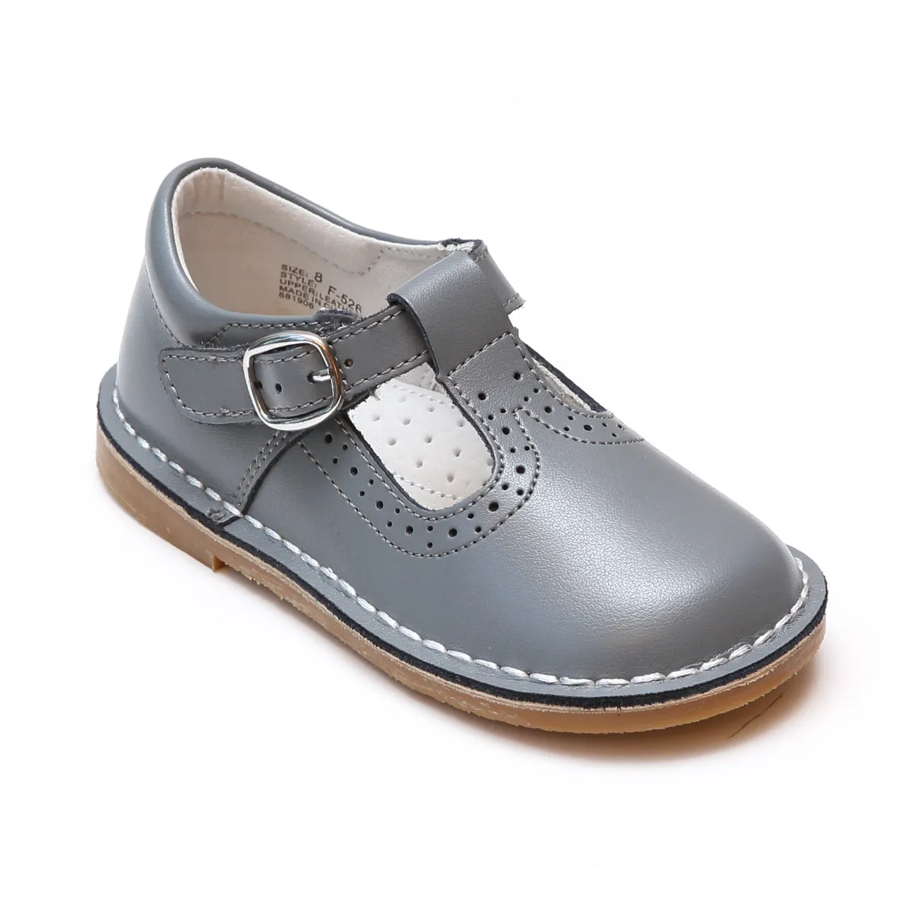 Perforated T-Strap School Mary Janes