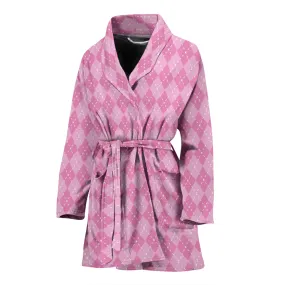 Pink Argyle Bathrobe