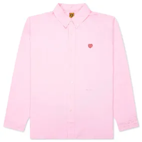 Pink Oxford Long Sleeve Shirt