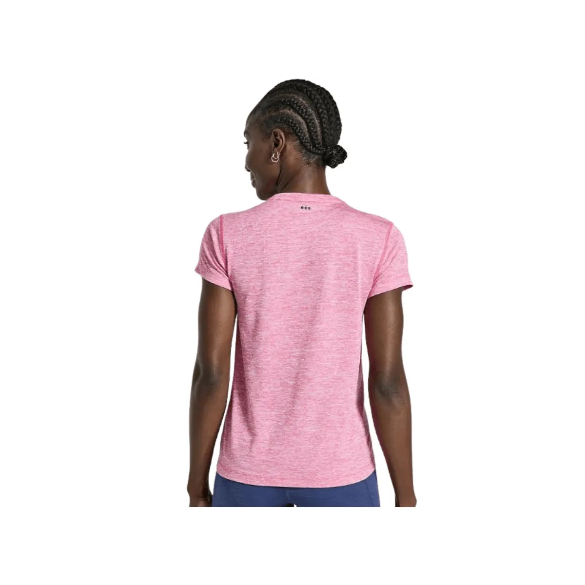 Pink T-Shirt with Stopwatch Design by Saucony