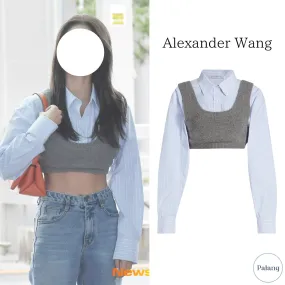 Casual Wool Long Sleeve Plain Matching Top by Alexander Wang