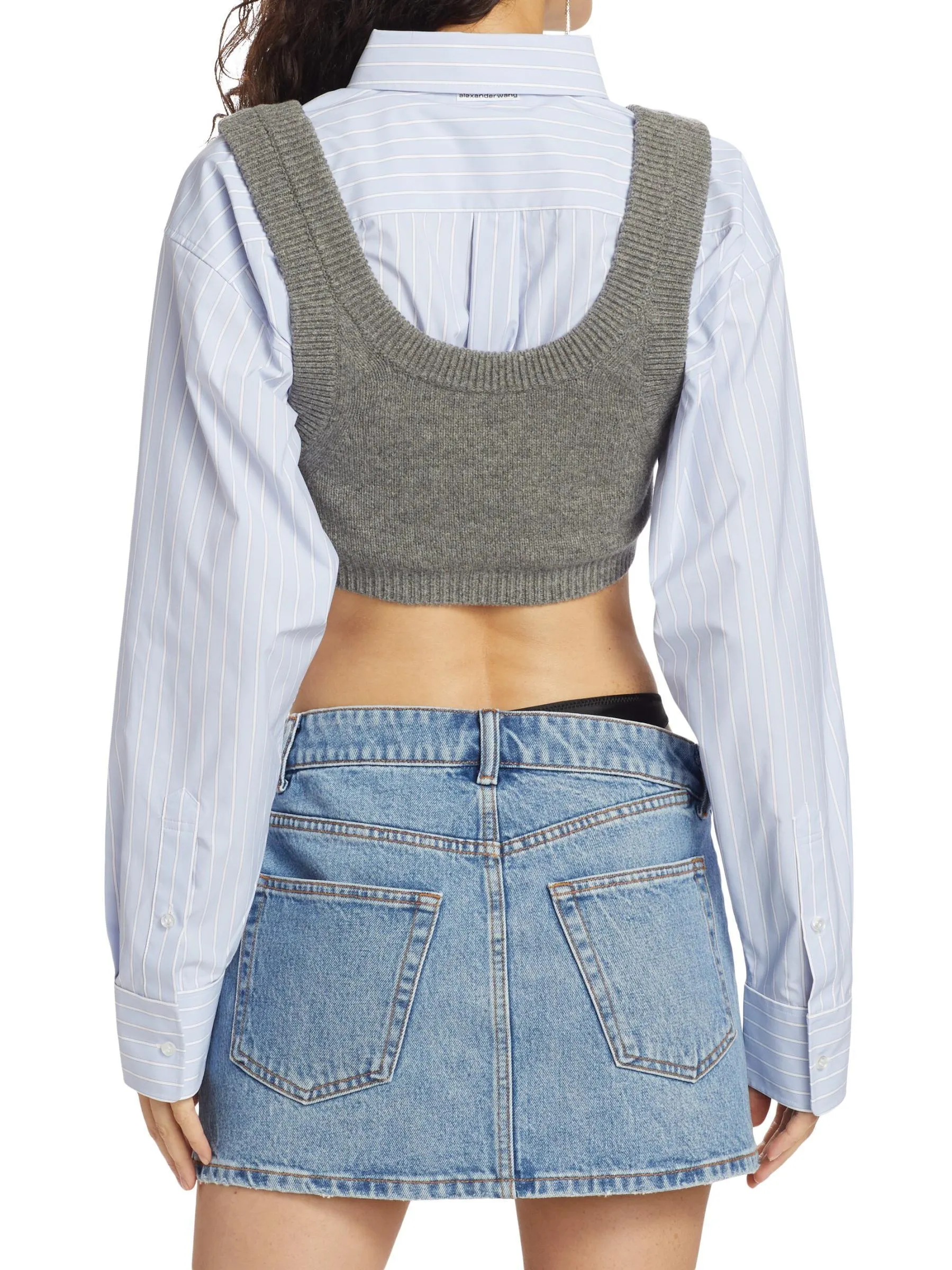 Casual Wool Long Sleeve Plain Matching Top by Alexander Wang