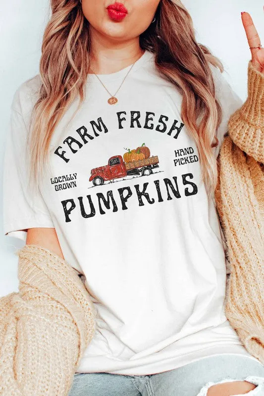 FARM FRESH PLUS SIZE Pumpkin Printed T-Shirt