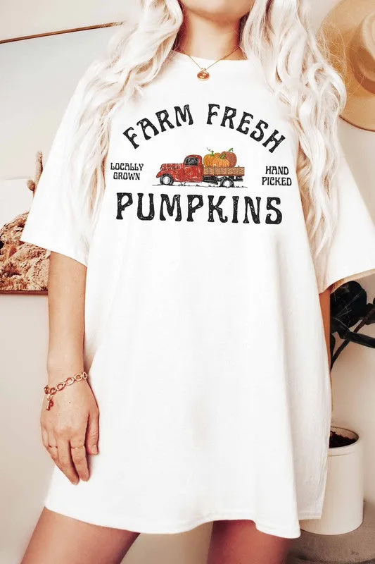 FARM FRESH PLUS SIZE Pumpkin Printed T-Shirt