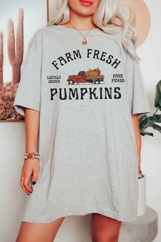 FARM FRESH PLUS SIZE Pumpkin Printed T-Shirt