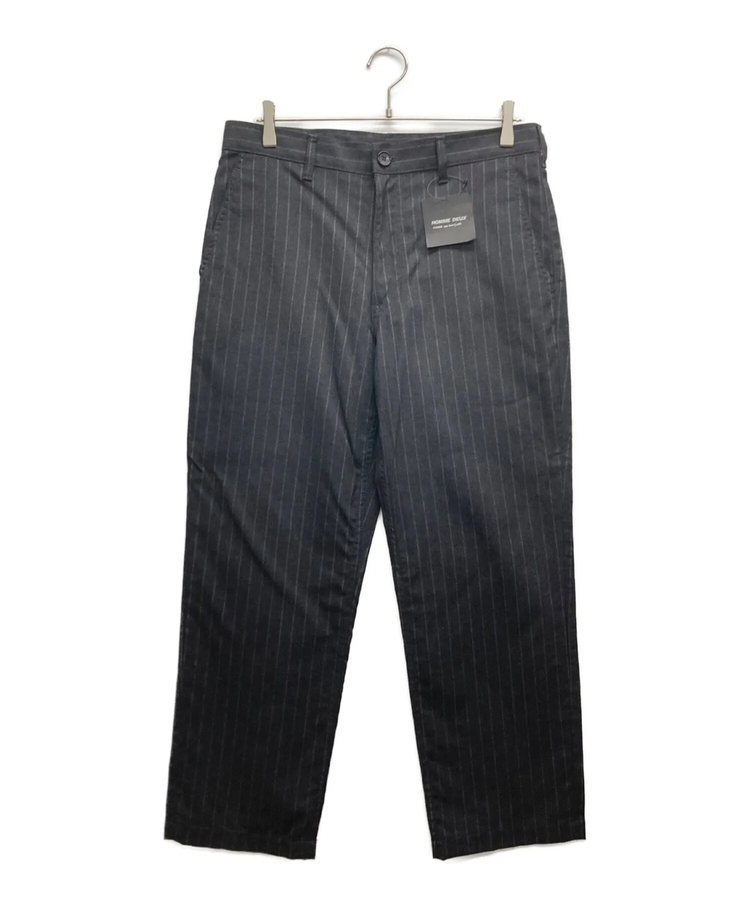 Pre-owned Comme des Garcons Homme Deux Striped Slacks DI-P038