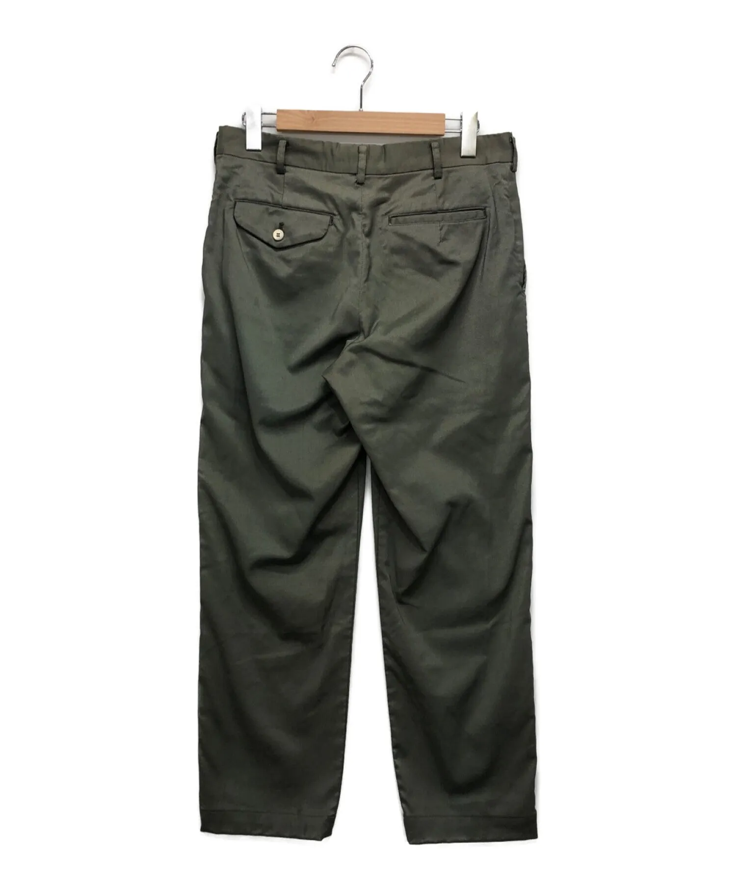 Pre-owned Comme des Garcons Homme Plus Nylon Gabardine Slacks PA-P012