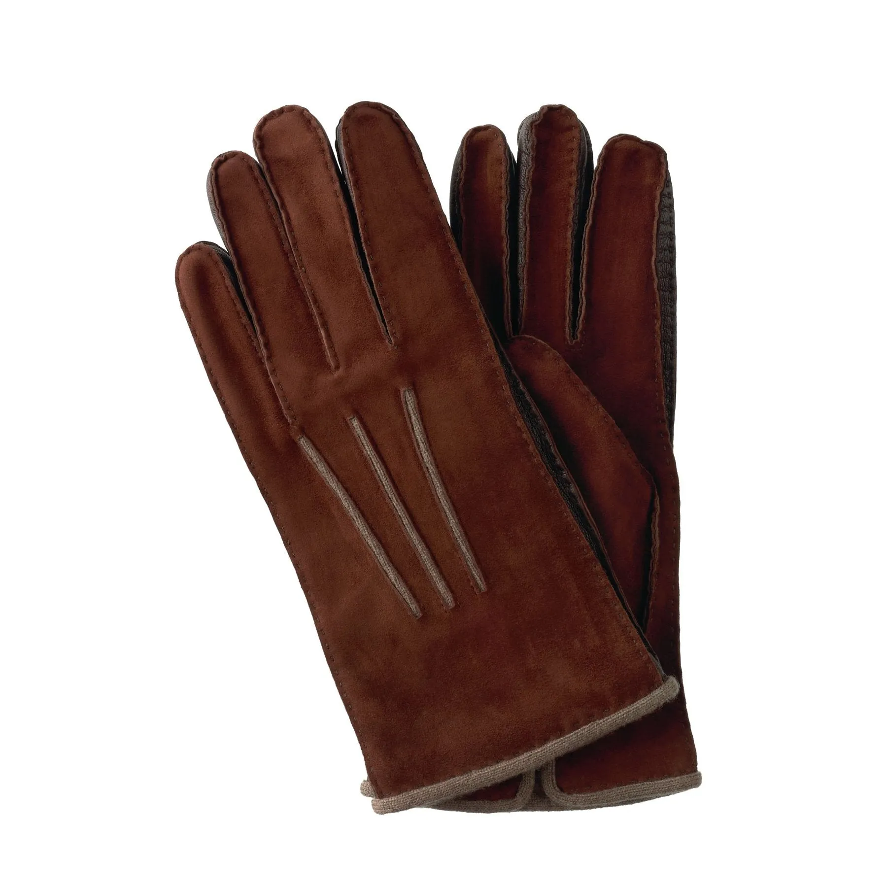 Premium Chestnut Brown Gloves by Loro Piana