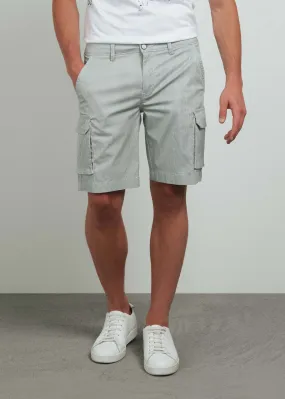 Printed Cargo Bermuda Shorts