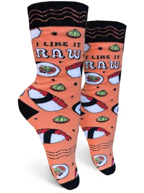 Women's Crew Socks - I Like It Raw