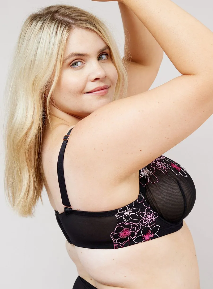 Purchase OOLA Lingerie 46F Embroidered Balcony Bra Online