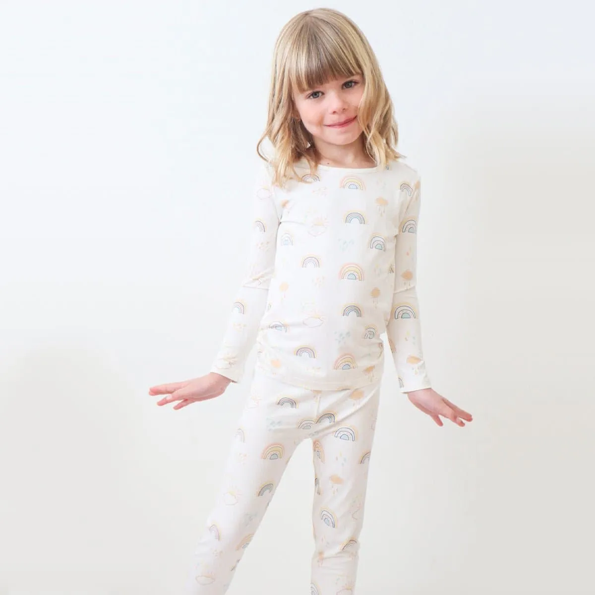 Rainbows Bamboo Kids Pajamas