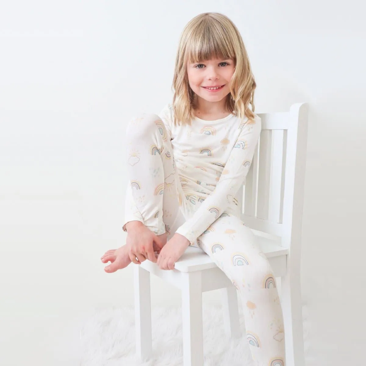 Rainbows Bamboo Kids Pajamas