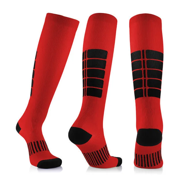 Men's Red Blood Circulation Promotion Slimming Compression Socks