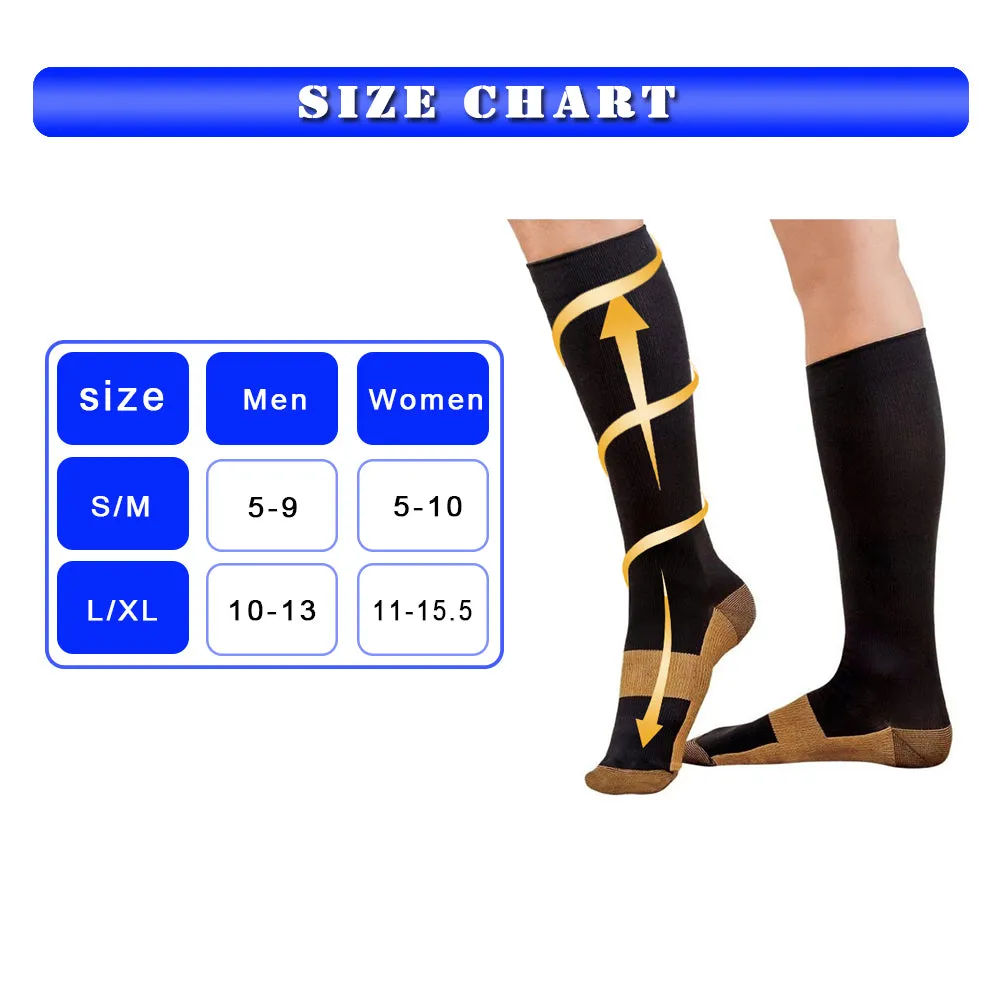 Men's Red Blood Circulation Promotion Slimming Compression Socks