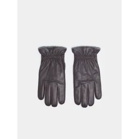 Leather Ribbed Gloves