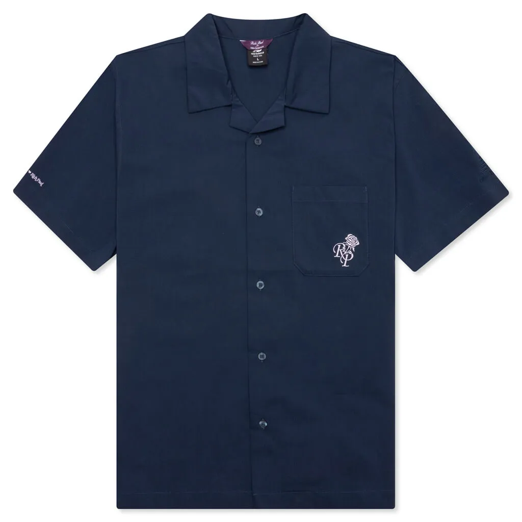 New Balance x Rich Paul Collar Shirt in NB Navy