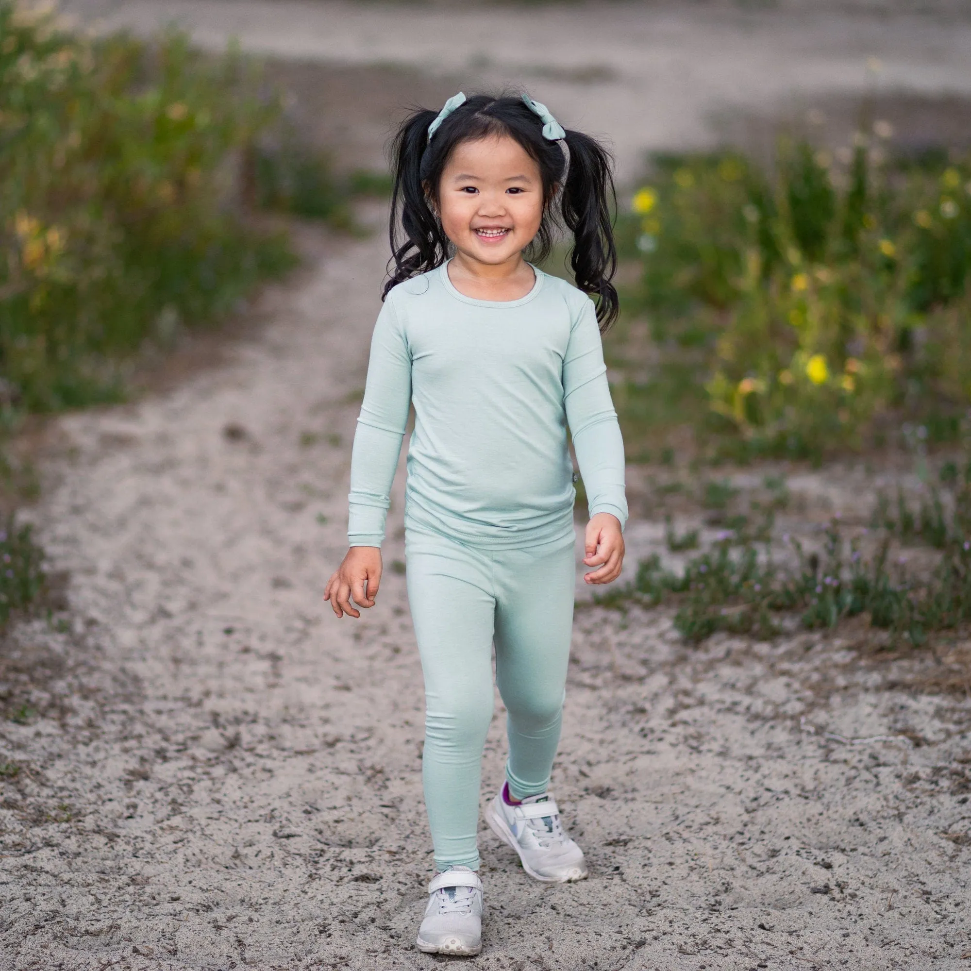 Sage Colored Long Sleeve Pajamas