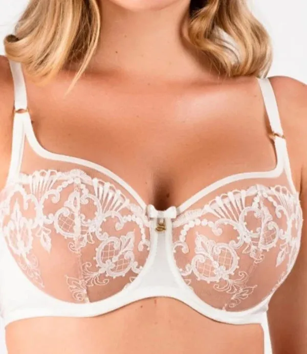 Ivory Perla Full Cup Wired Bra by Samanta Lingerie