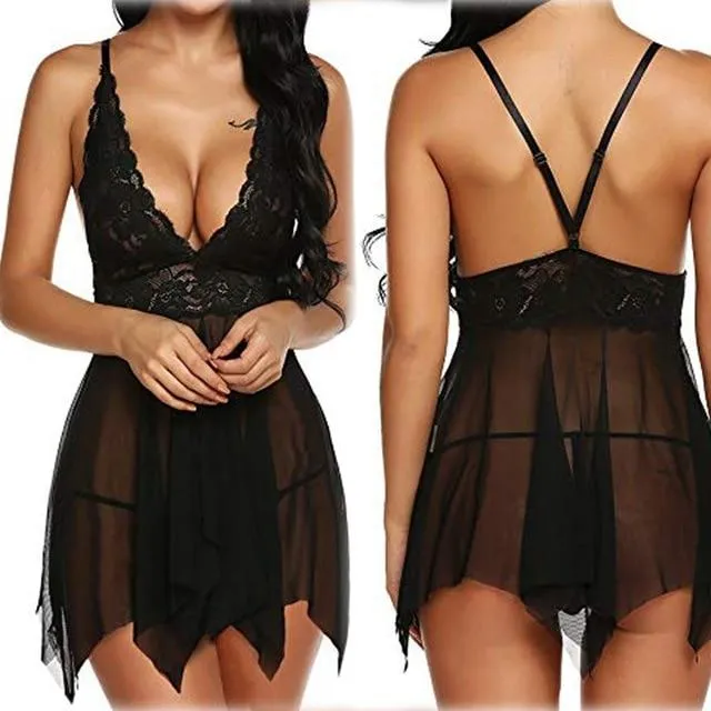 Sexy Lace Nightgown Dress for Women