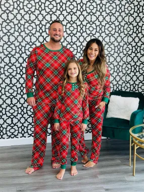 Shirley & Stone Plaid Long Sleeve Holiday Pajamas - *PRE ORDER*