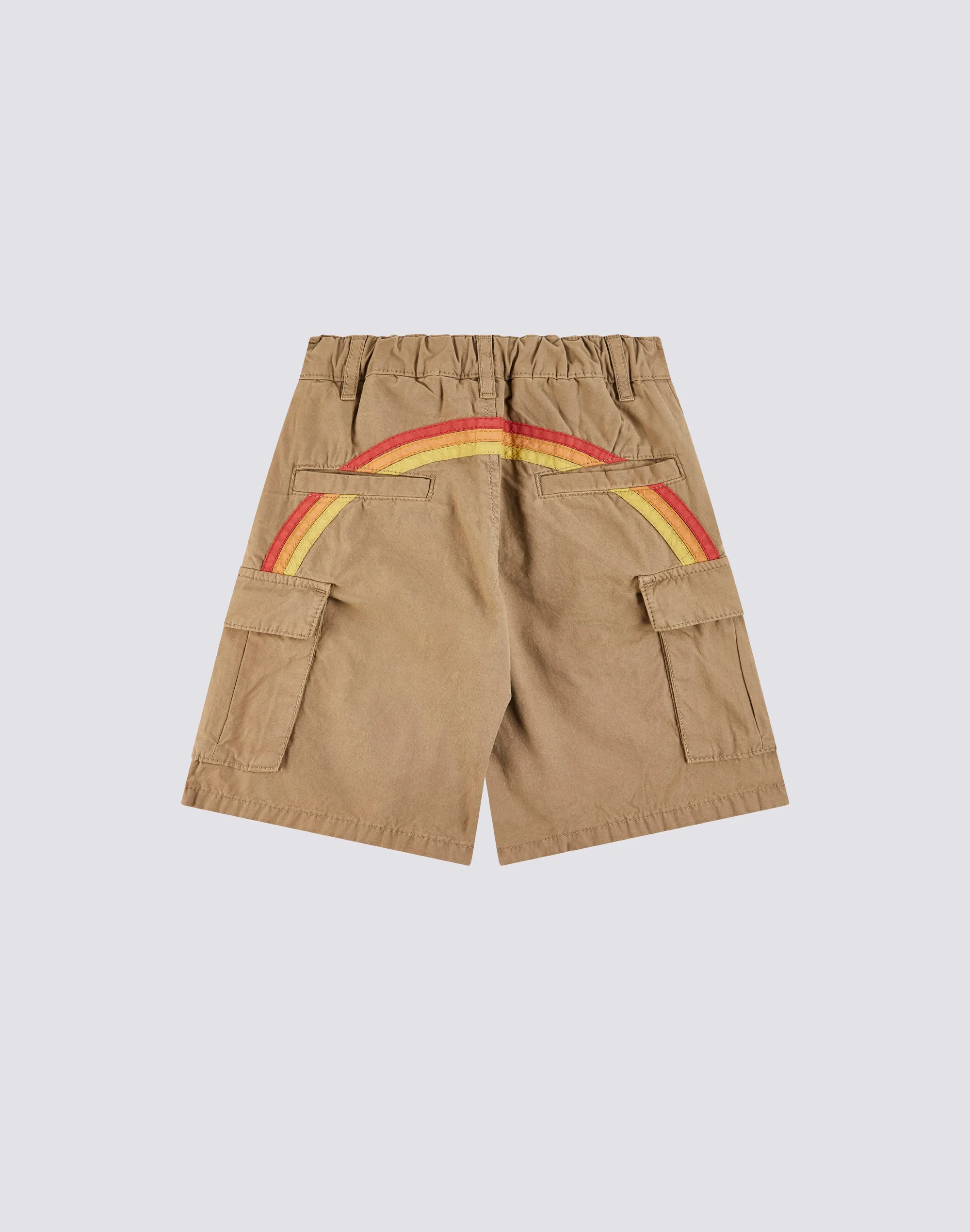 Cargo Shorts in Rainbow-Dyed Fabric