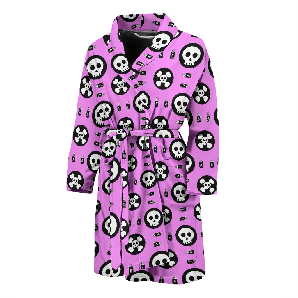 Mens Skulls and Potion Bathrobe