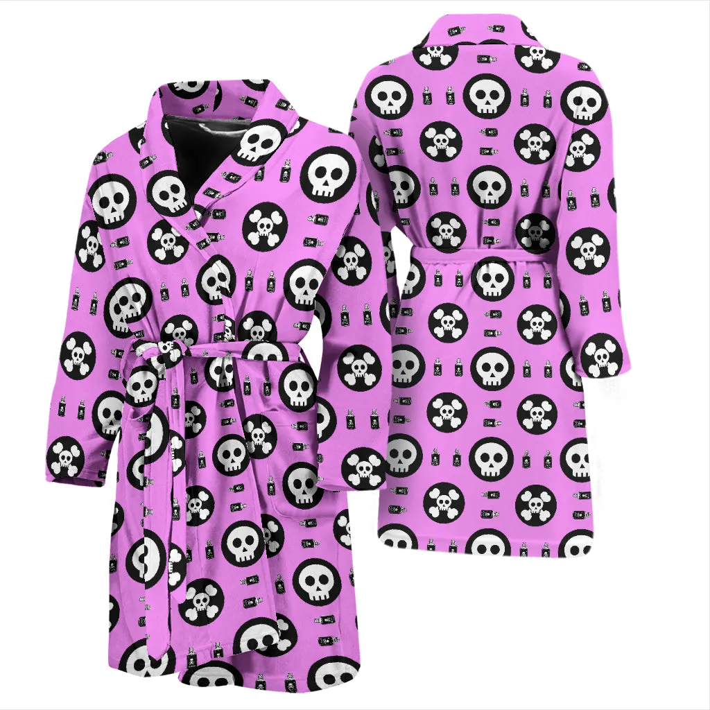 Mens Skulls and Potion Bathrobe