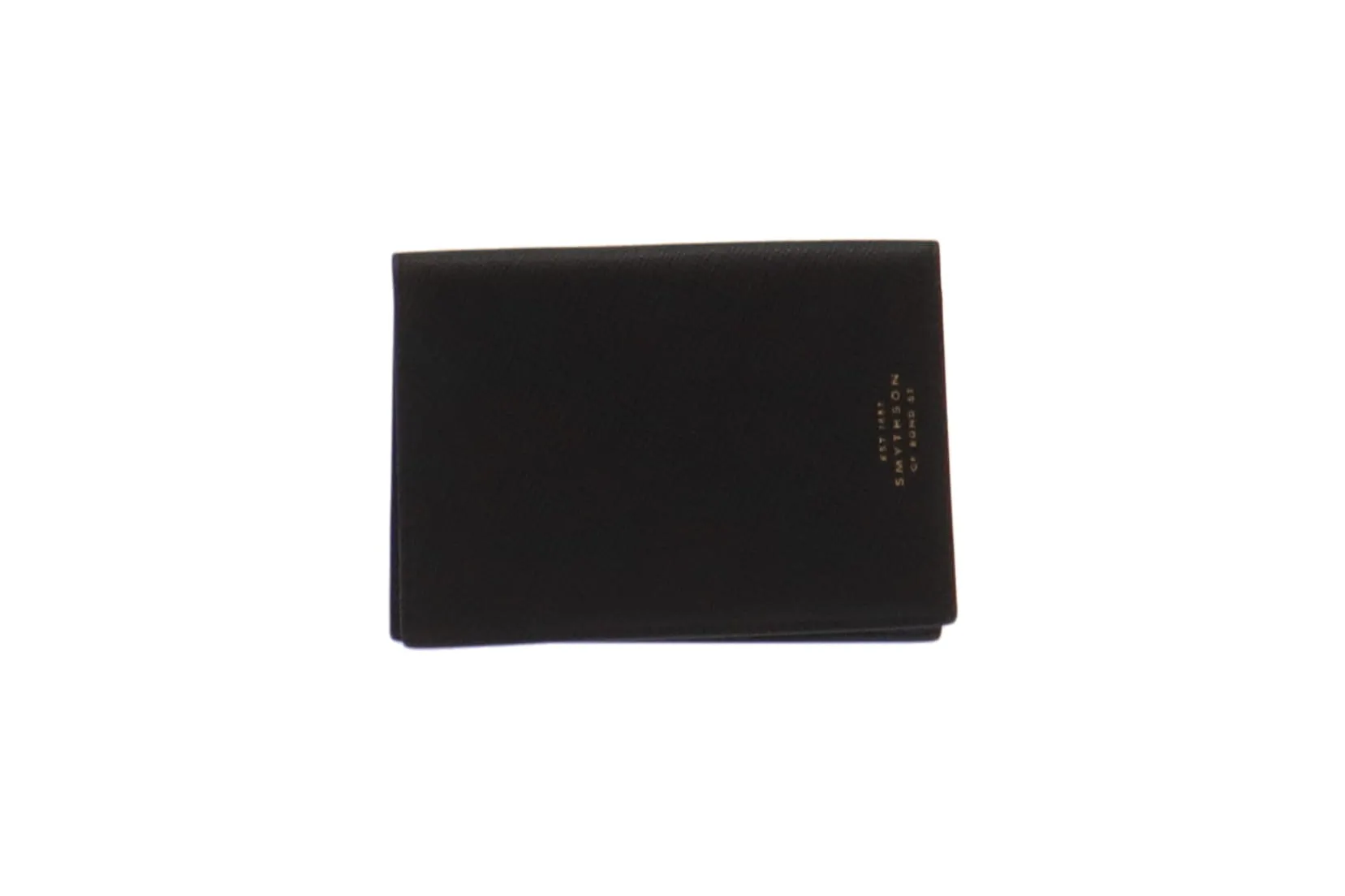 Black Leather Passport Wallet