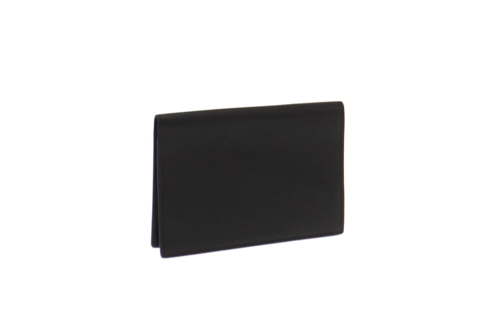 Black Leather Passport Wallet