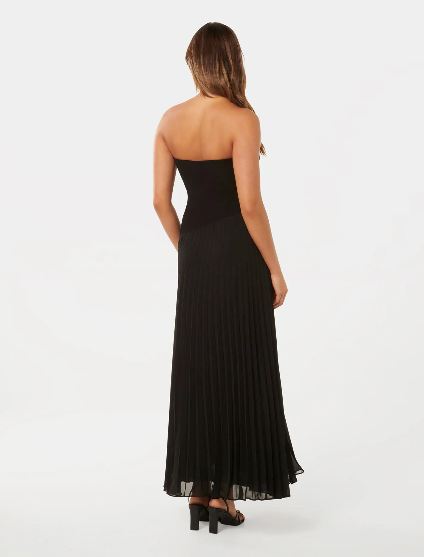 Capri Strapless Pleat Midi Dress