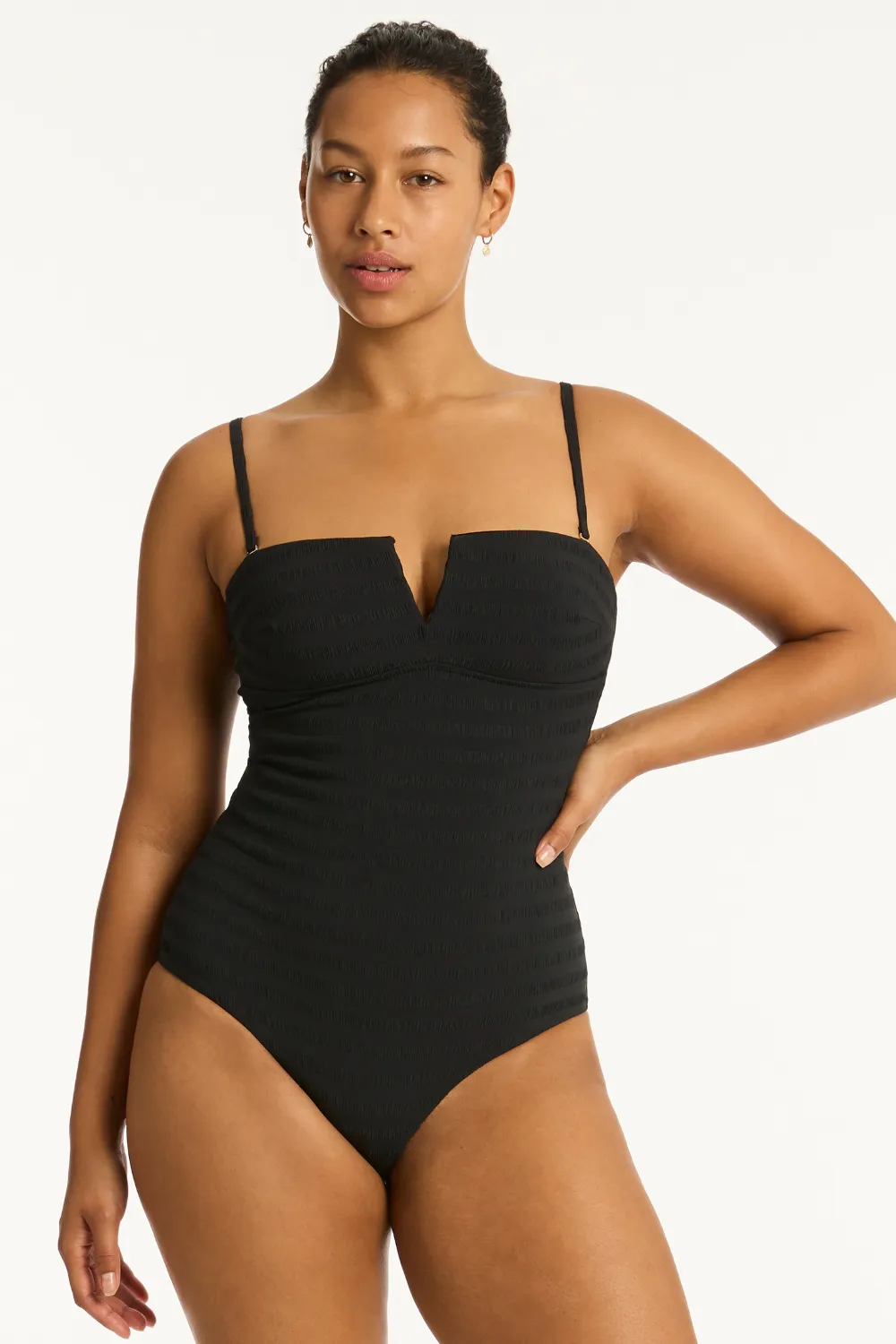 Stylish Bandeau Swimsuit in Palisades V Design