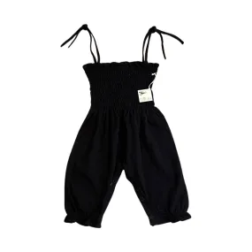 Black Romper with Ties by Tane Organics