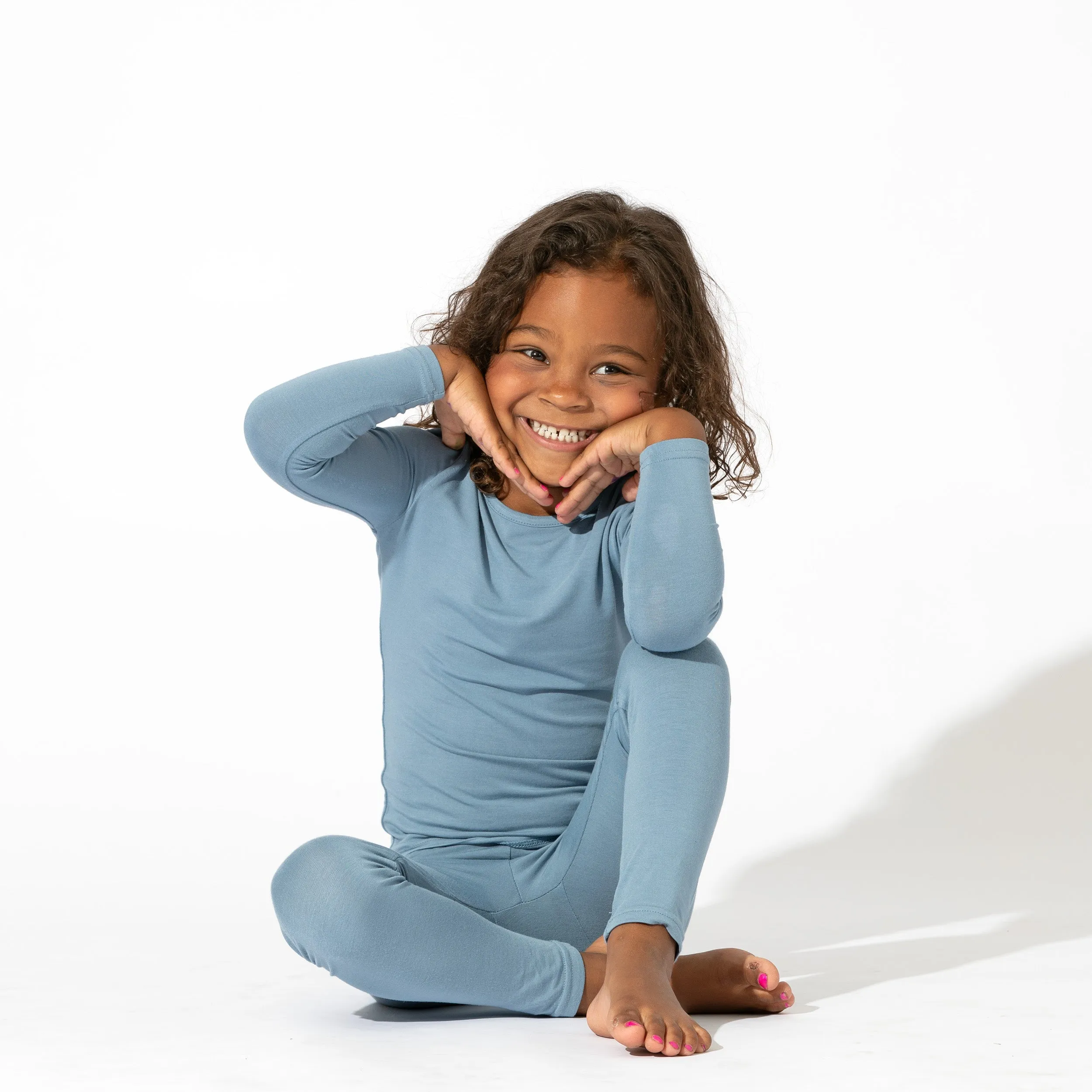 Teal Bamboo Kids Pajamas