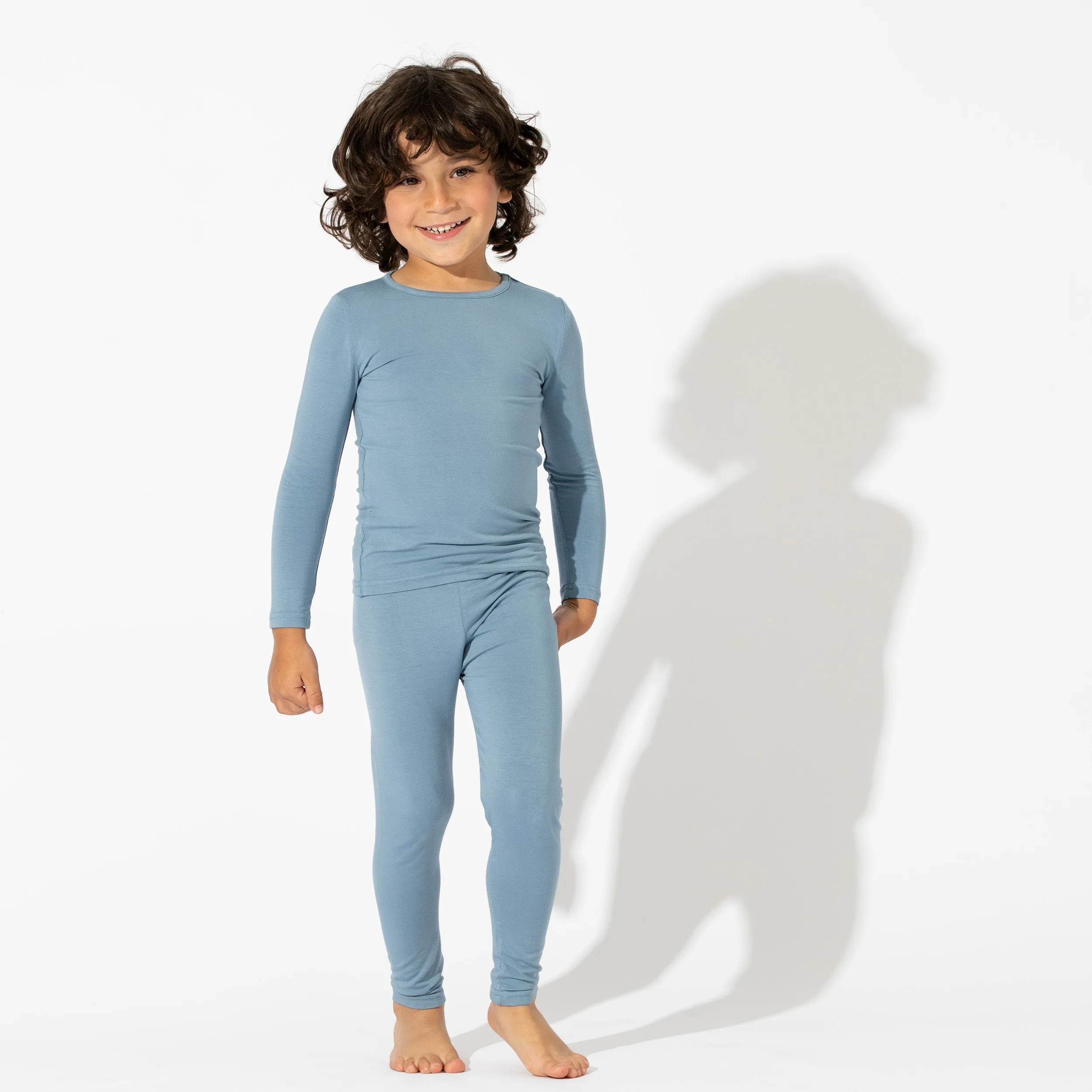 Teal Bamboo Kids Pajamas