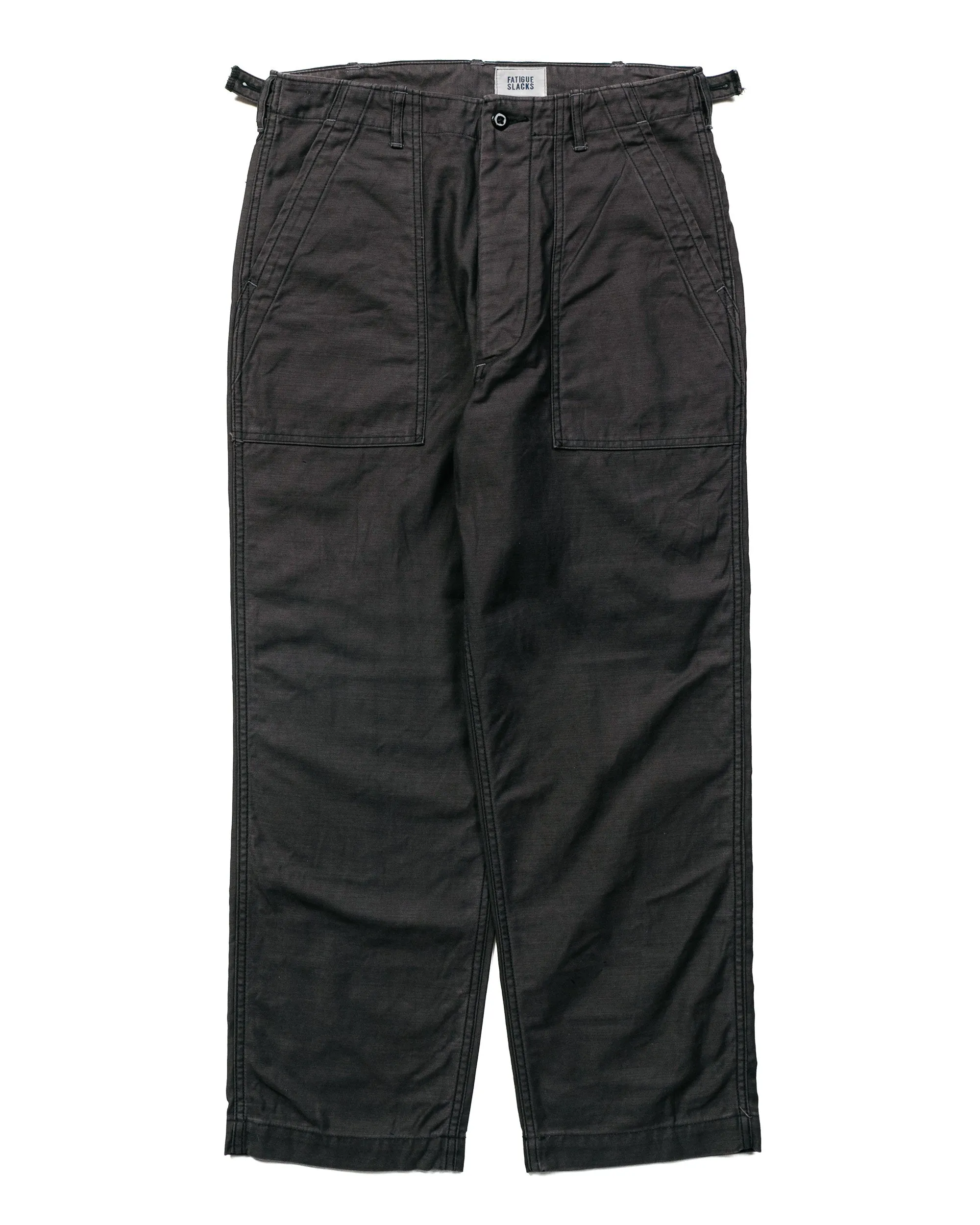 The Corona Utility Fatigue Utility Back Satin Black Slacks