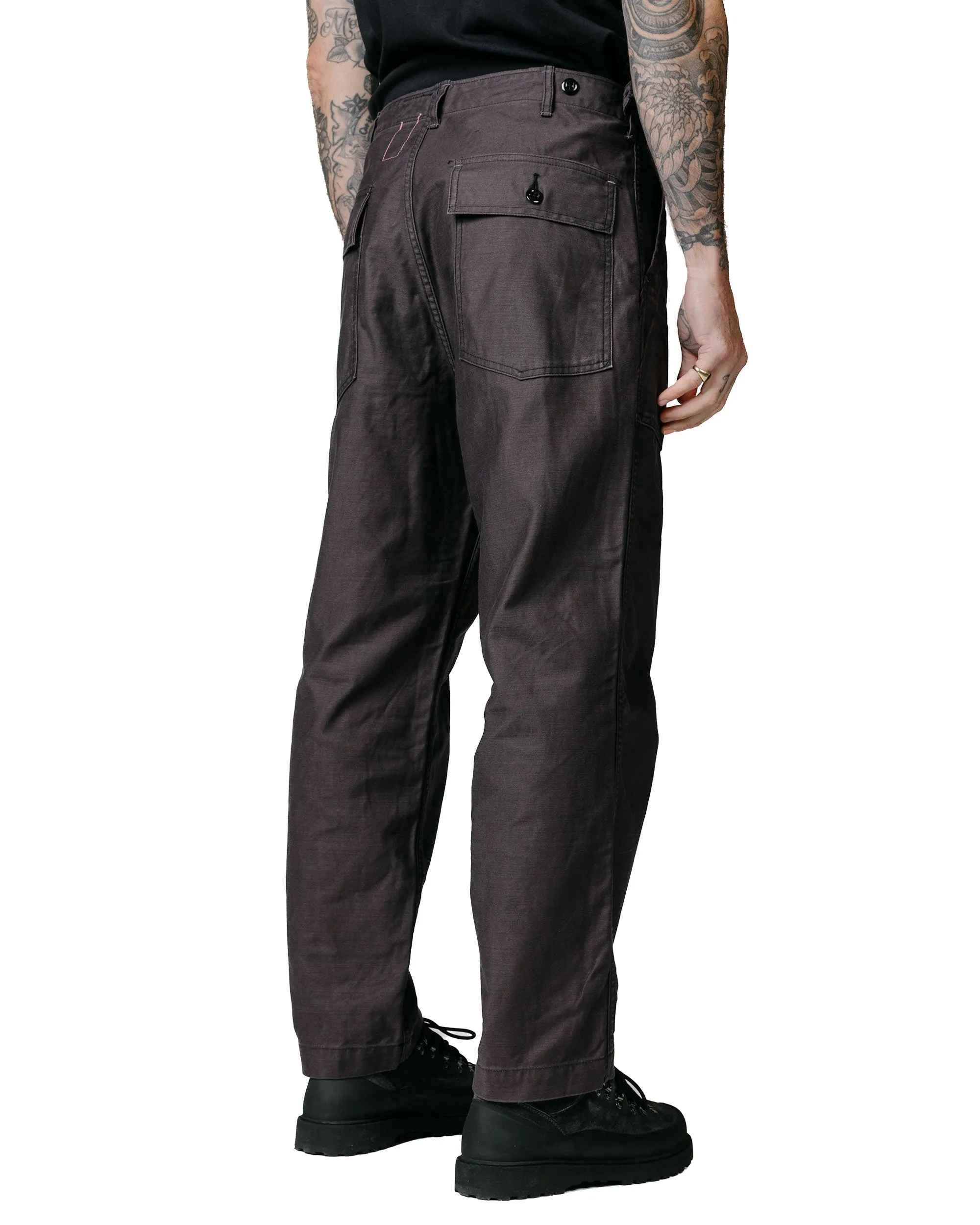 The Corona Utility Fatigue Utility Back Satin Black Slacks