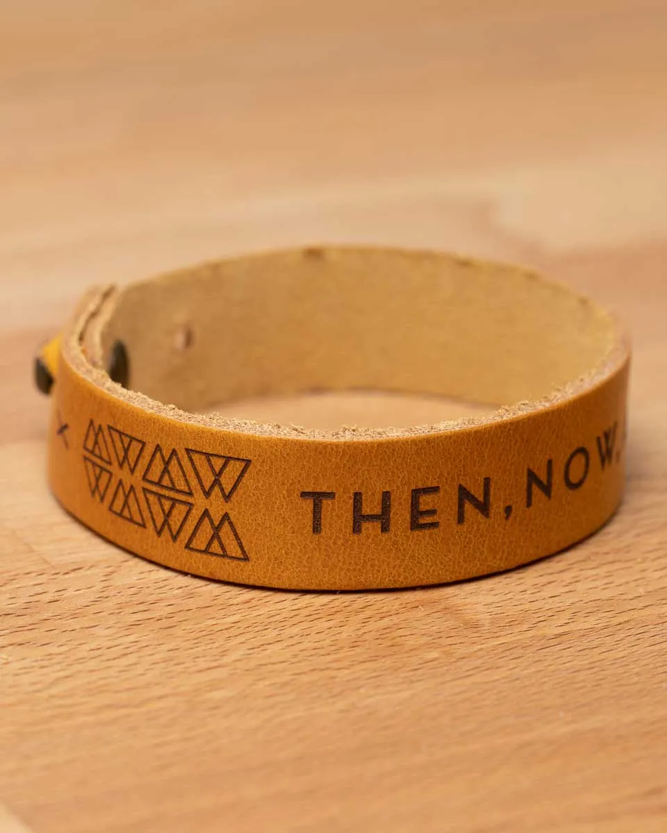 Then Now Always Leather Bracelet