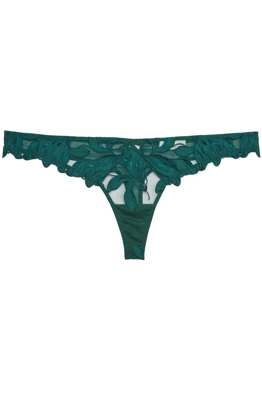 Embroidered Thong - Lily