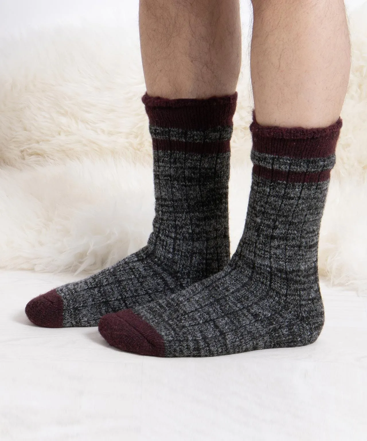 Totes Men's 2-Pack Cashmere Blend Ankle Socks