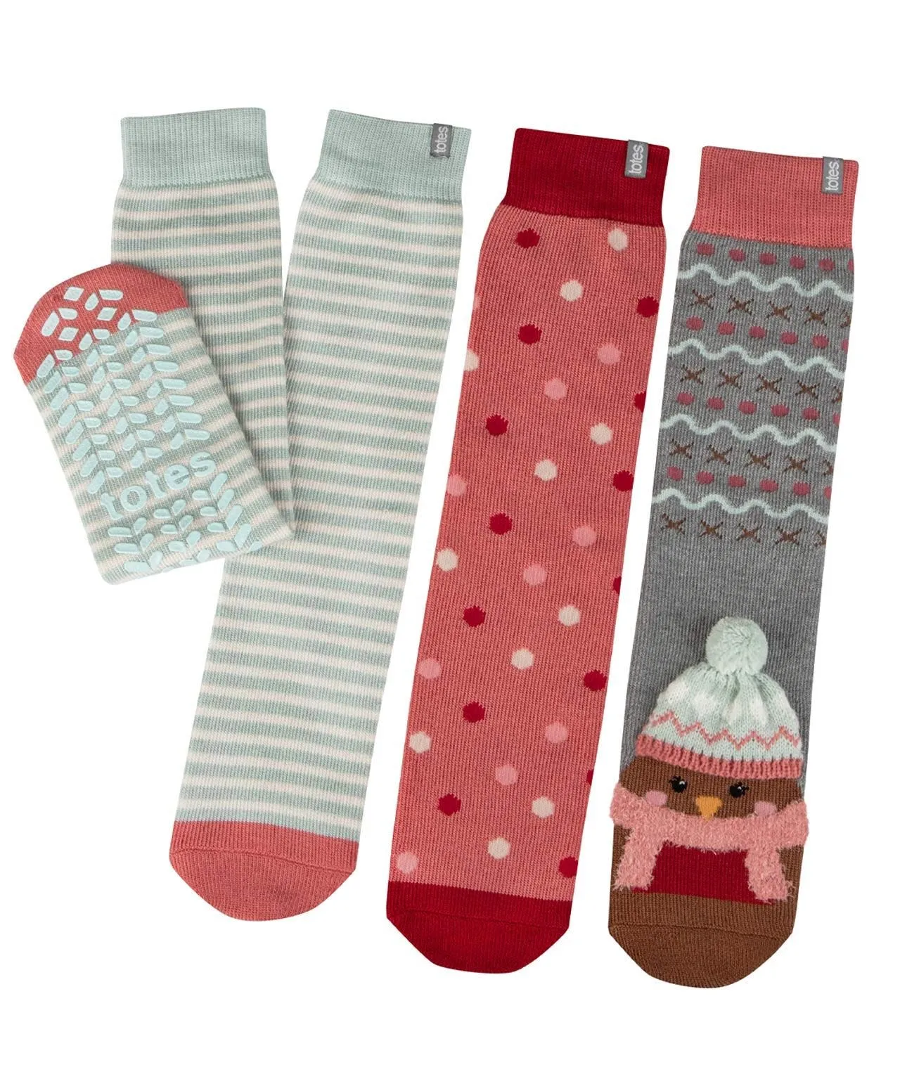 Totes Toasties Women's 3-Pack Original Slipper Socks