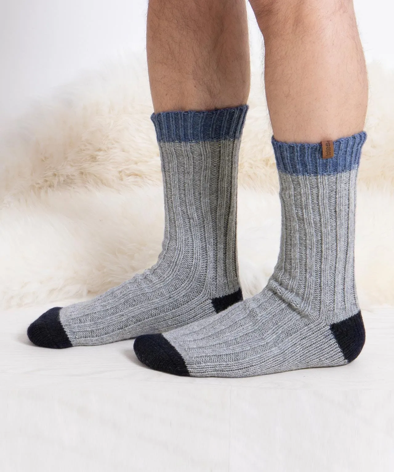 Totes Toasties Men's 2-Pack Wool Blend Boot Socks