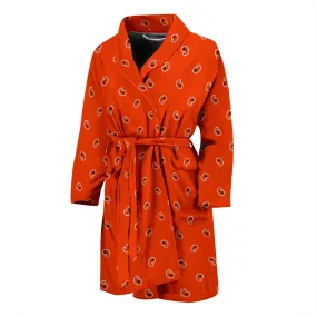 Orange Paisley Men's Bathrobe