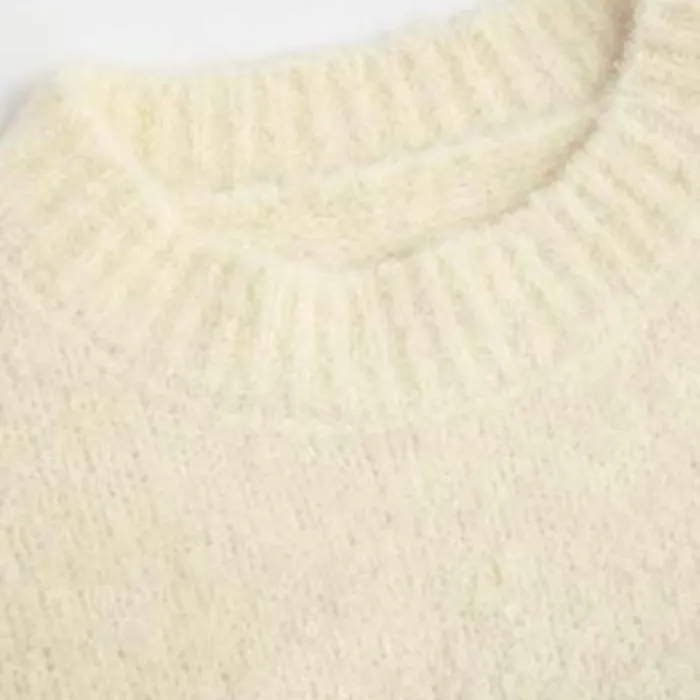 Unisex Wool U-Neck Street Style Sweater by Cider