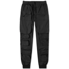 Unravel Project Black Tech Cotton Cargo Pants