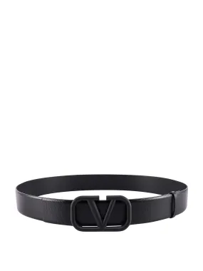 VLogo Plaque Buckled Belt